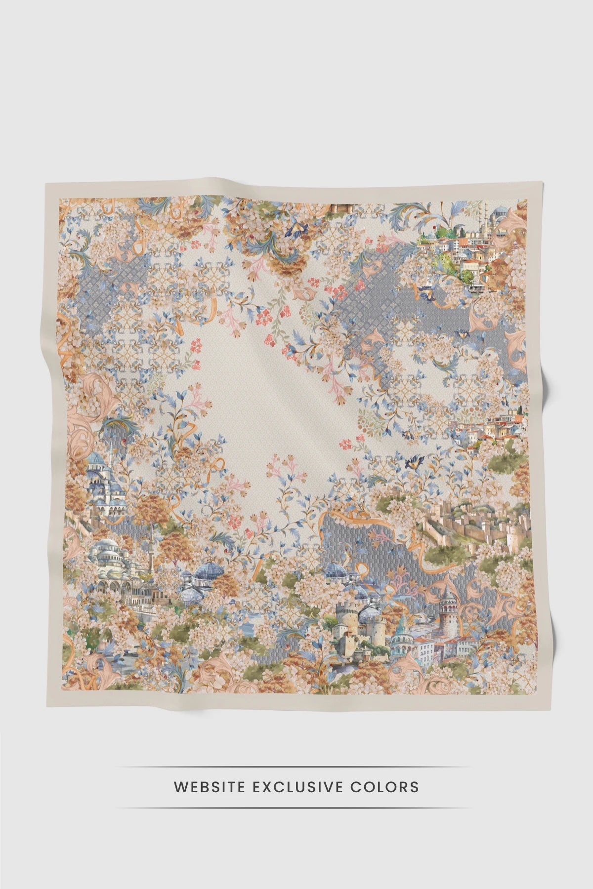 istanbul printed square scarf in hagia by buttonscarves 
