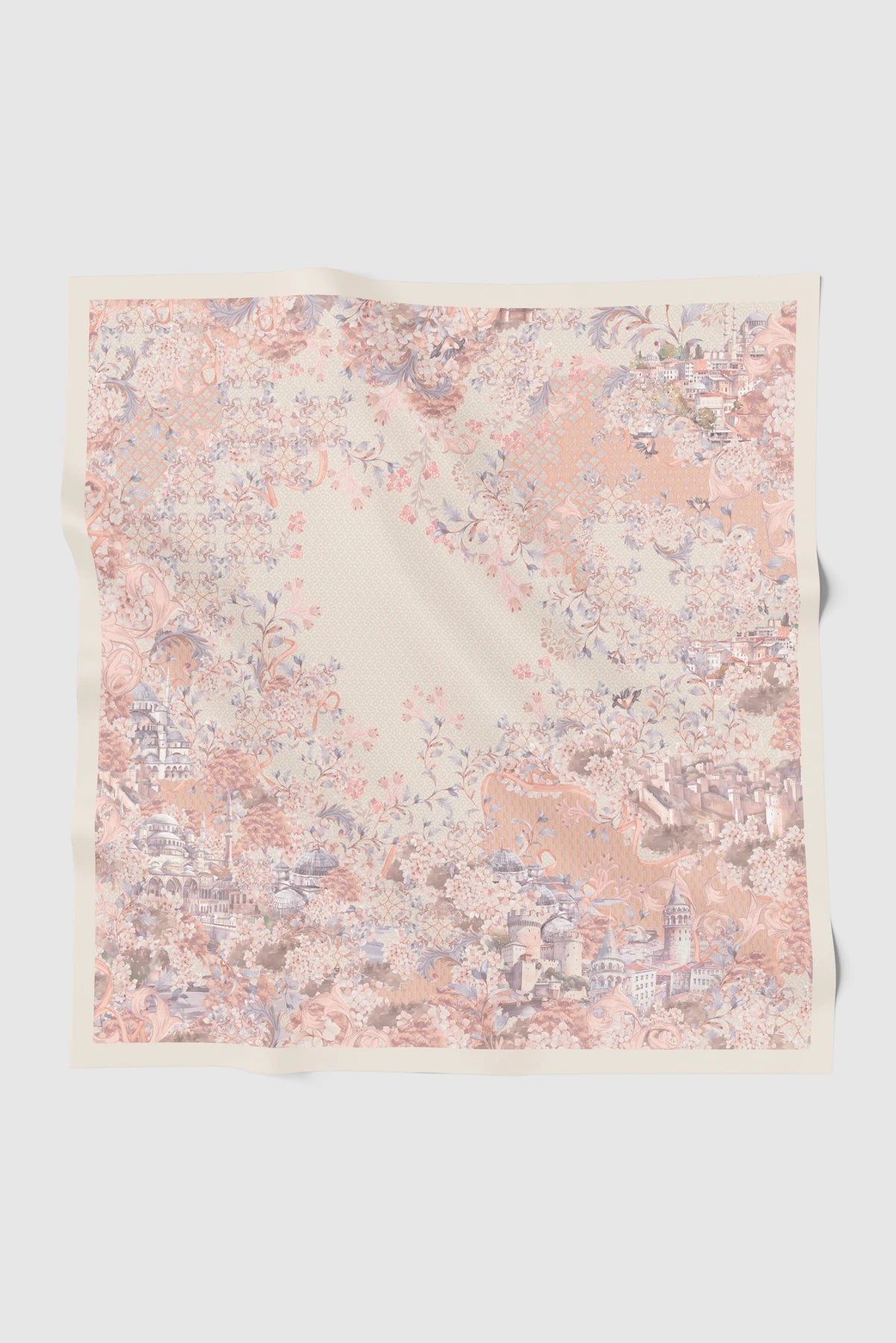 istanbul printed square scarf in palace by buttonscarves 
