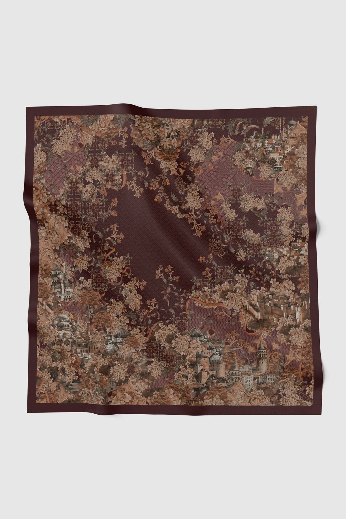 istanbul printed square scarf in taksim by buttonscarves 