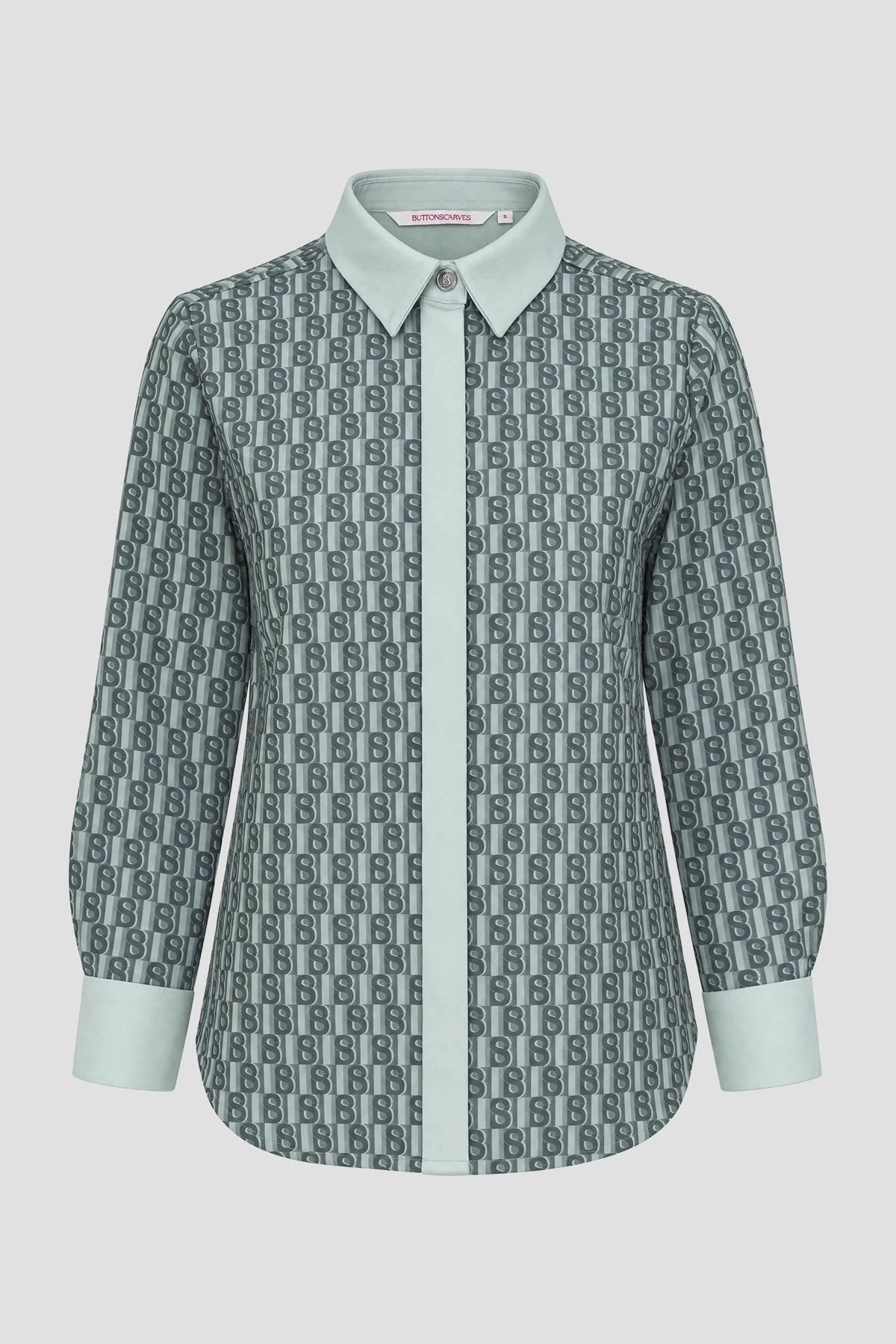 Kyla Monogram Shirt - Grey