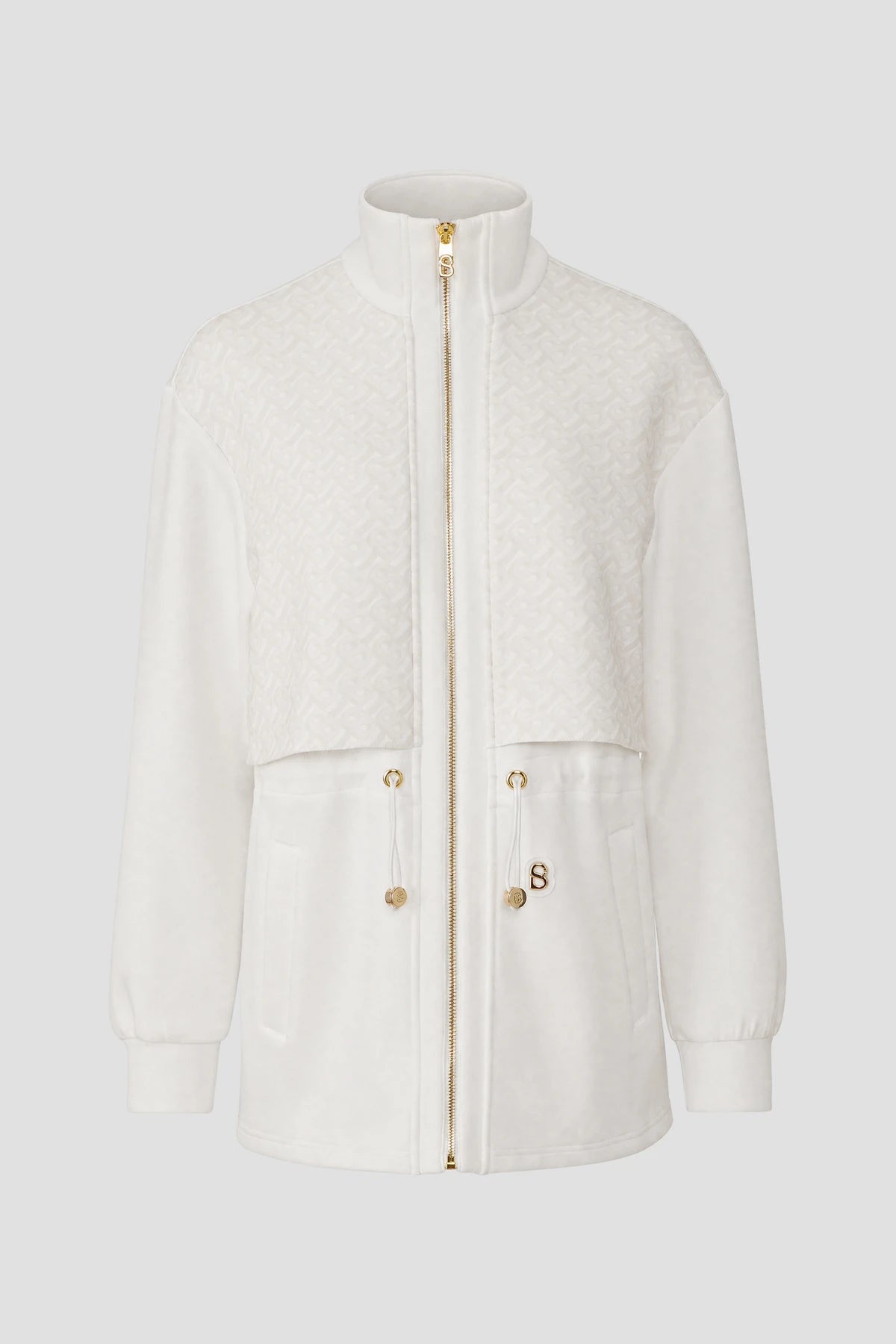 liora drawstring jacket in white by buttonscarves 
