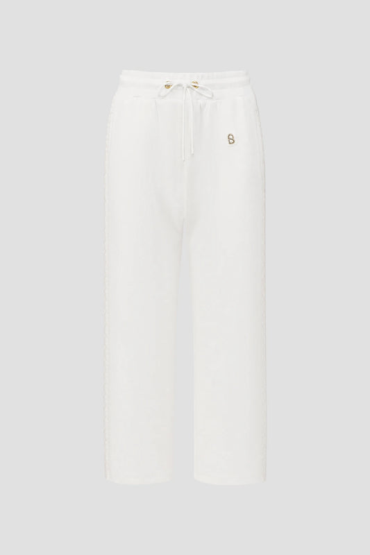 liora drawstring pants in white by buttonscarves 