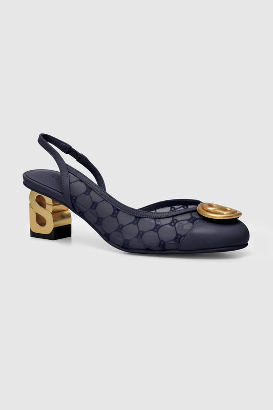 meela be heels in navy by buttonscarves