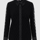 Monogram Lace Shirt - Black