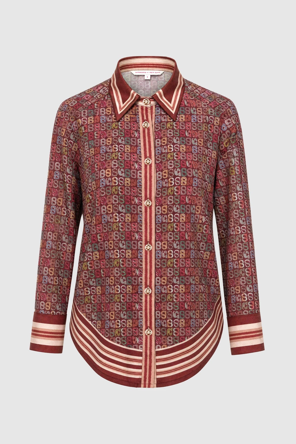 Nagita Oversized Shirt - Pomegranate