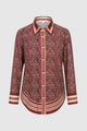 Nagita Oversized Shirt - Pomegranate