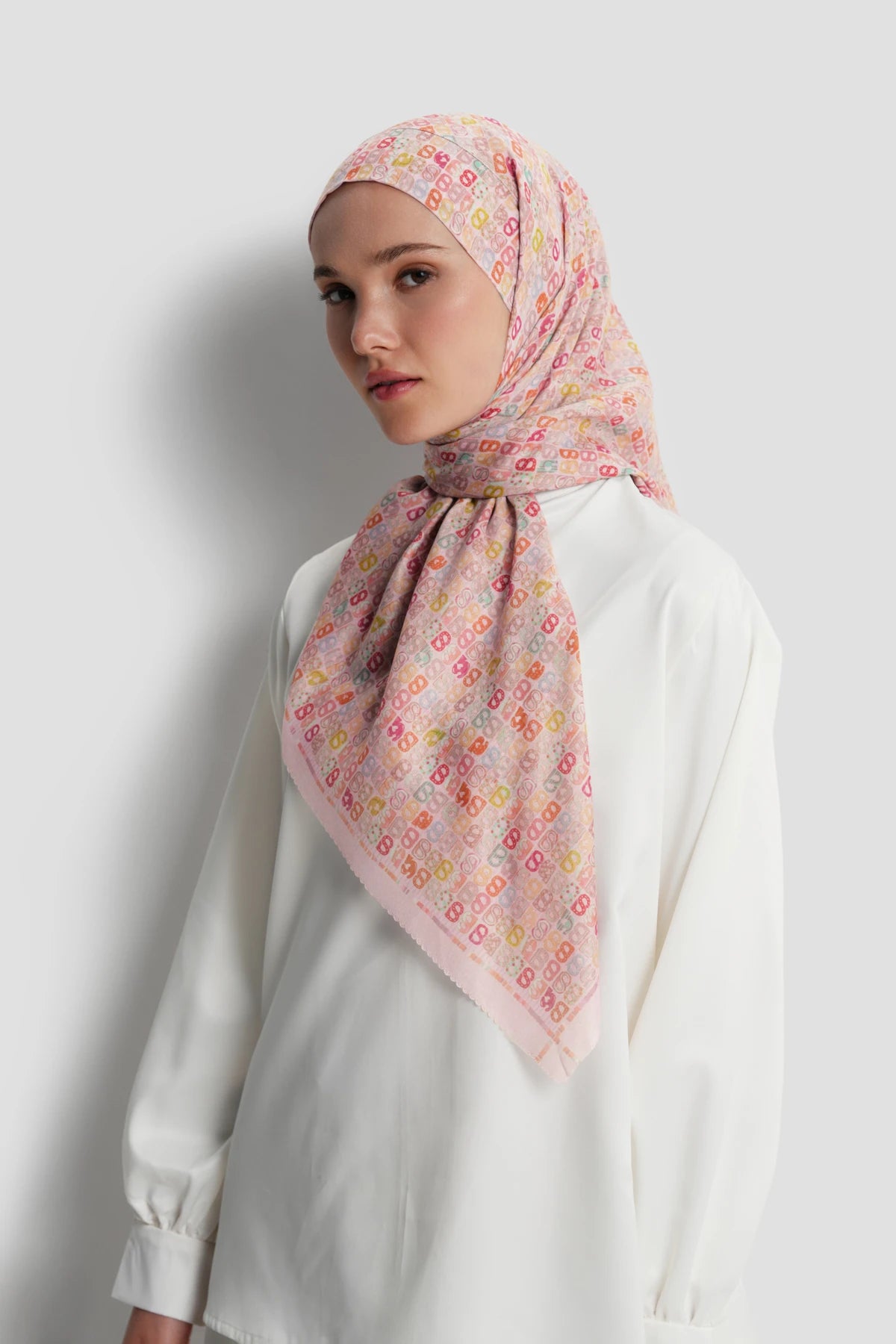 Nagita Tie Back Square - Marshmallow