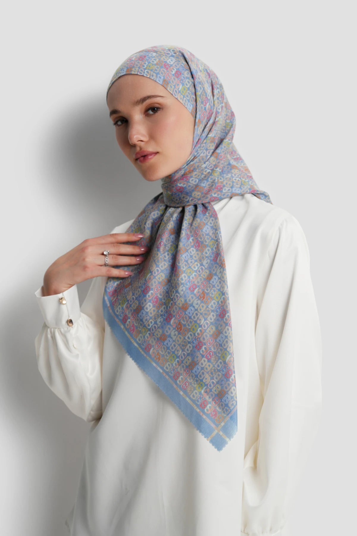 nagita tie back square scarf in polaris by buttonscarves 