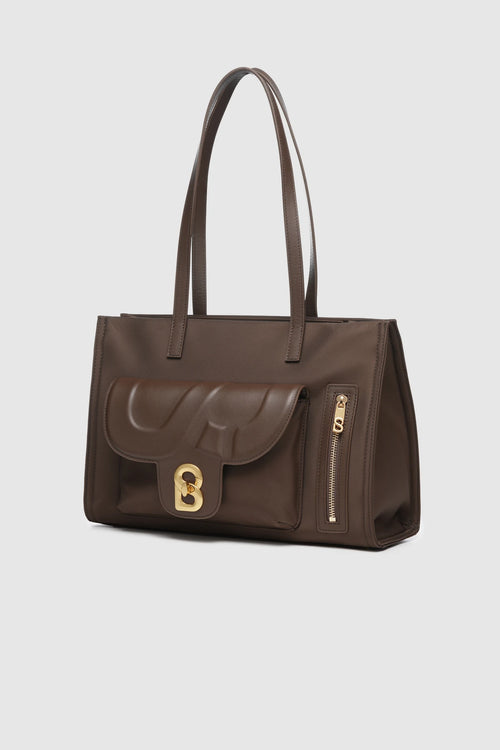 Nara Tote Bag - Nylon - Brown