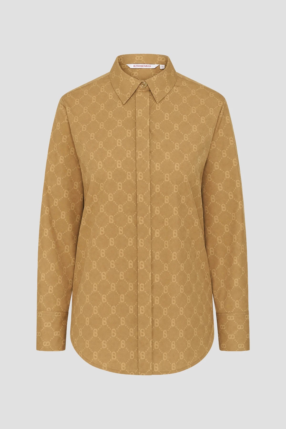 Nolla Monogram Shirt - Brown
