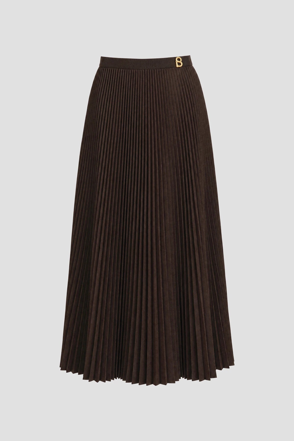 Pleats Me Skirt - Dark Brown