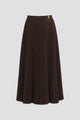 Pleats Me Skirt - Dark Brown