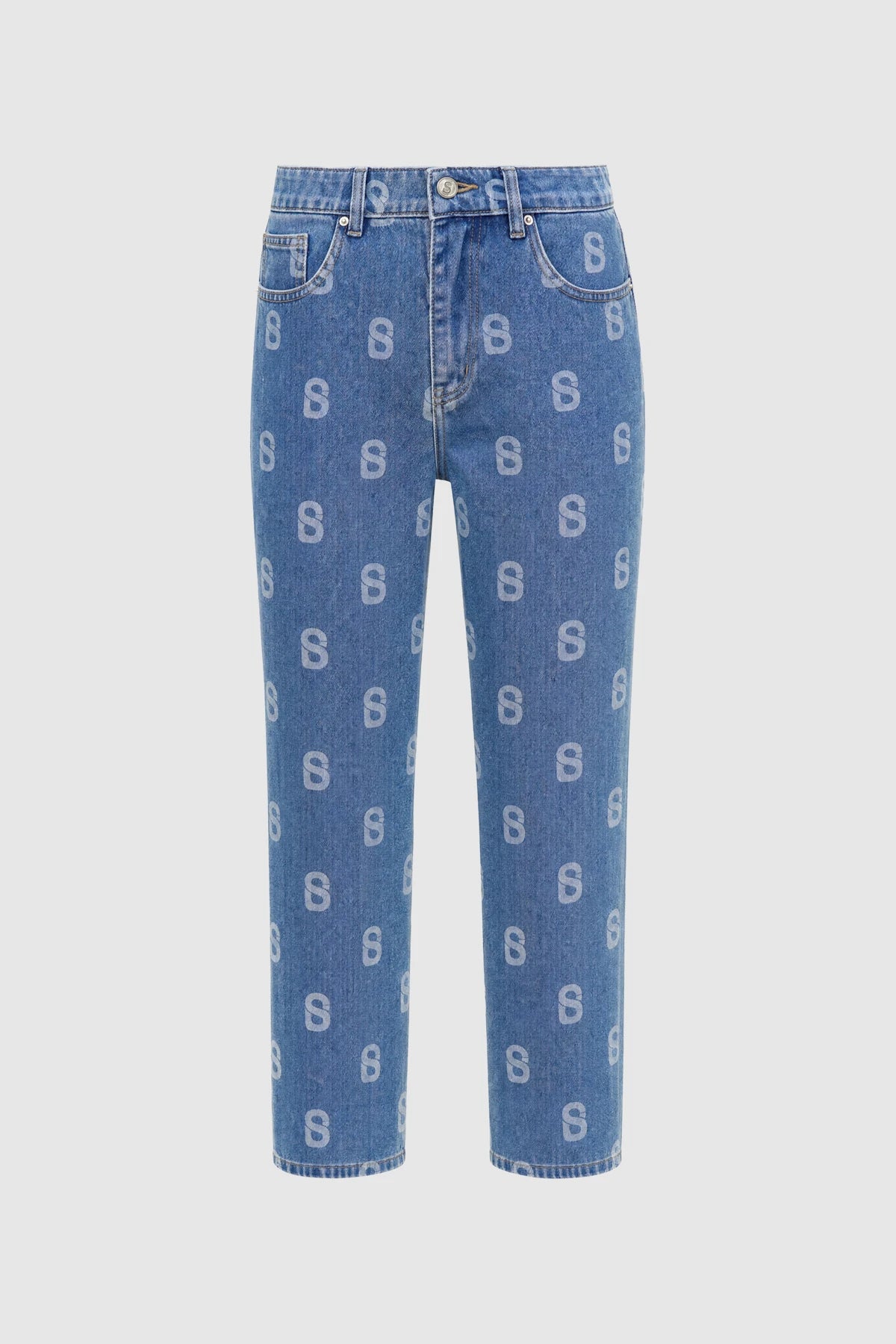 Rhea Denim Pants - Navy