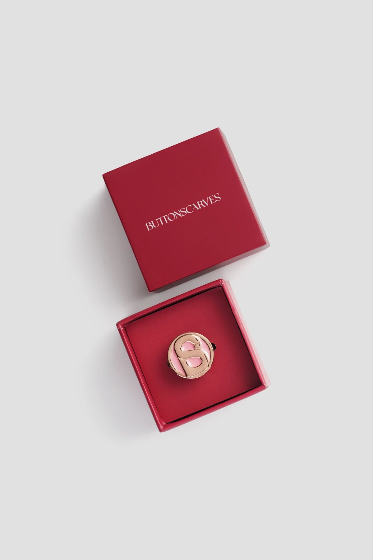 round pin brooch 03 in pink rose gold by buttonscarves 