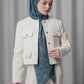 Samla de Fleur Tie Back Square - Blueberry