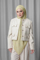 Samla de Fleur Tie Back Square - Pale Khaki
