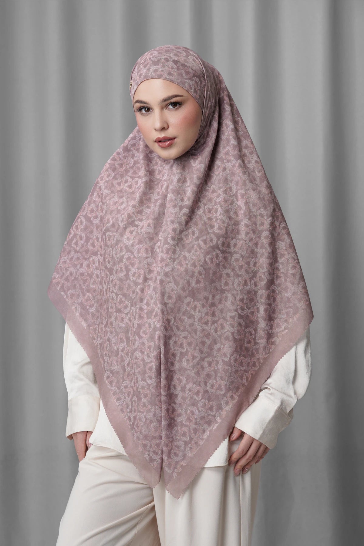 Samla de Fleur Tie Back Square - Twilight Mauve