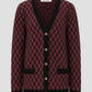 Signature Monogram Cardigan - Bricks