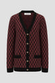 Signature Monogram Cardigan - Bricks