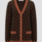 Signature Monogram Cardigan - Brown Sugar