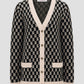 Signature Monogram Cardigan - Caviar