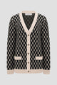 Signature Monogram Cardigan - Caviar