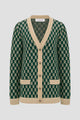 Signature Monogram Cardigan - Forest