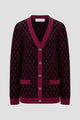 Signature Monogram Cardigan - Magenta