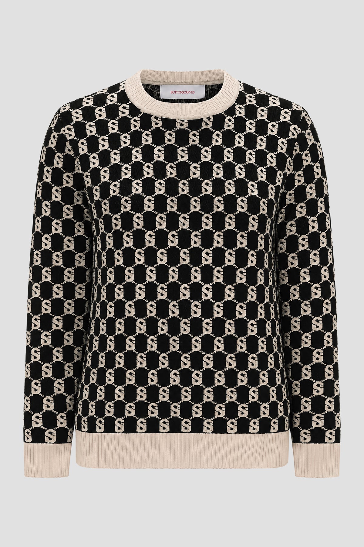 Signature Monogram Sweatshirt - Caviar