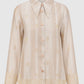 Songket Basic Shirt - Cream