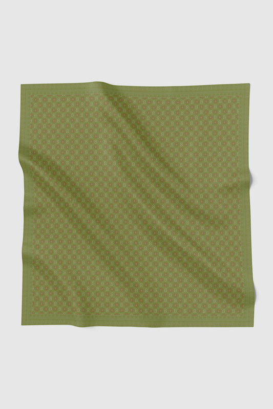 songket square scarf palm by buttonscarves