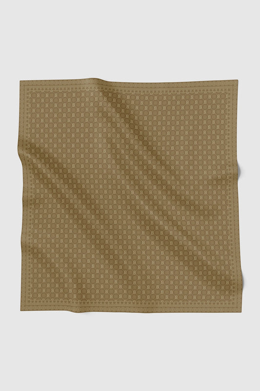 songket square scarf peanut by buttonscarves