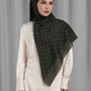Songket Tie Back Square - Coal