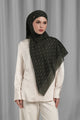 Songket Tie Back Square - Coal