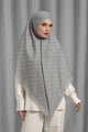 Songket Tie Back Square - Fog
