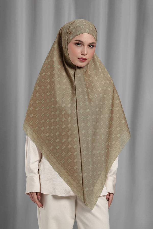 Songket Tie Back Square - Ginger