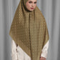 Songket Tie Back Square - Peanut