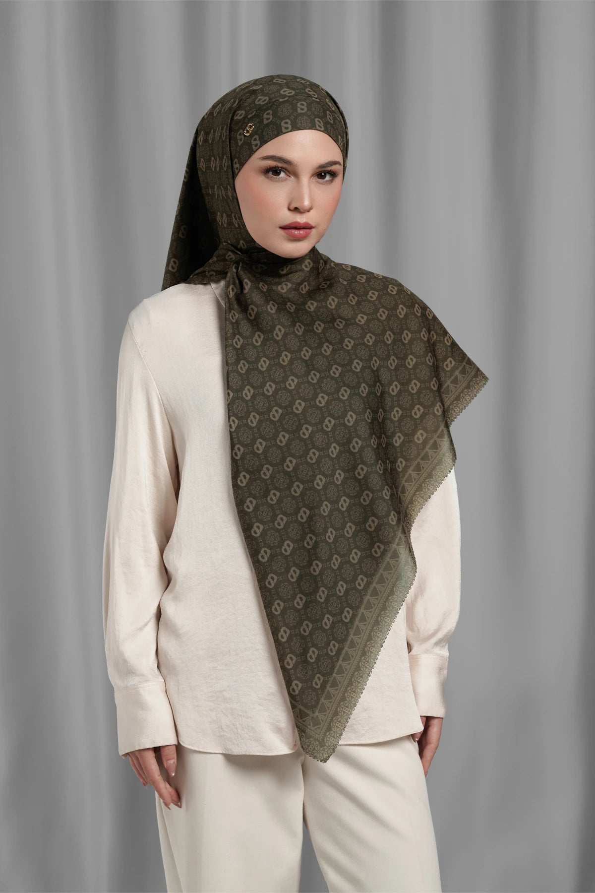 Songket Tie Back Square - Wood