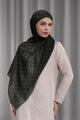 Songket Tie Back Shawl - Coal