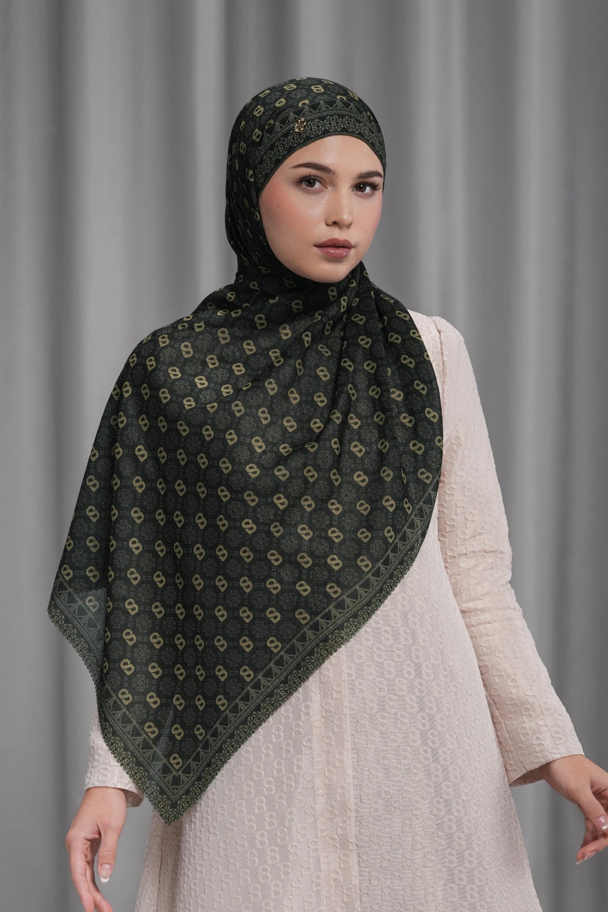 Songket Tie Back Shawl - Hornbill