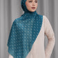 songket tie back shawl in indigo by buttonscarves
