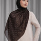 Songket Tie Back Shawl - Mahogany