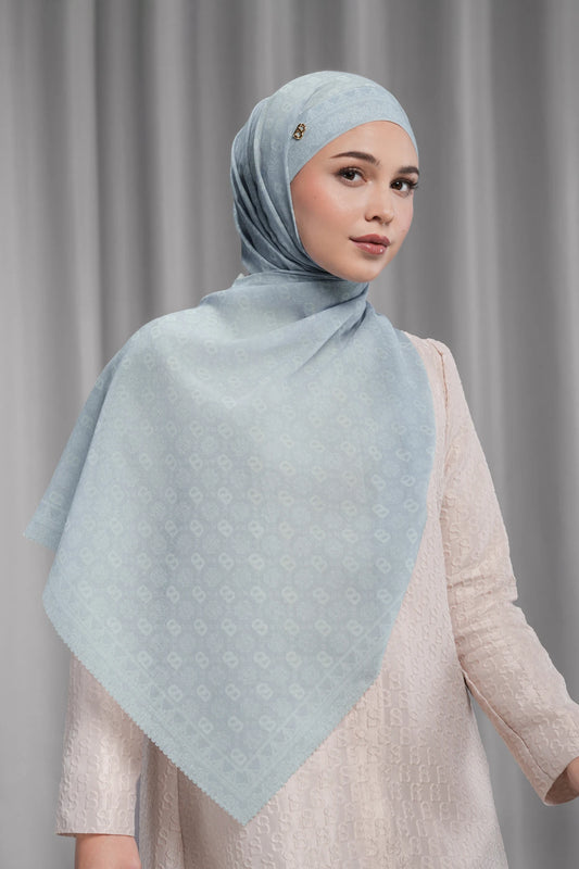 songket tie back shawl in nickel by buttonscarves 