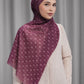 Songket Tie Back Shawl - Orchid
