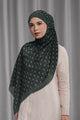 Songket Tie Back Shawl - Peacock