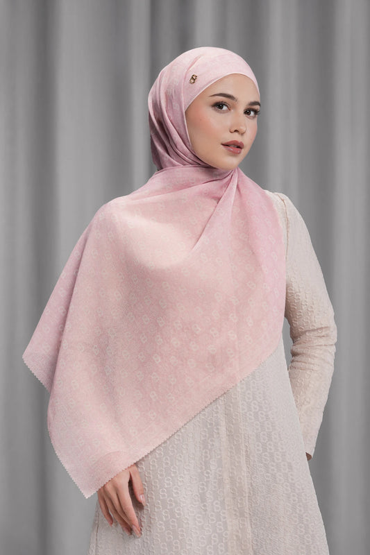 songket tie back shawl in pink beach by buttonscarves 