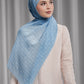 songket tie back shawl in river by buttonscarves