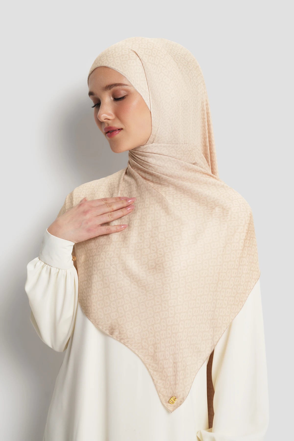 Tapis Viscose Shawl - Cement