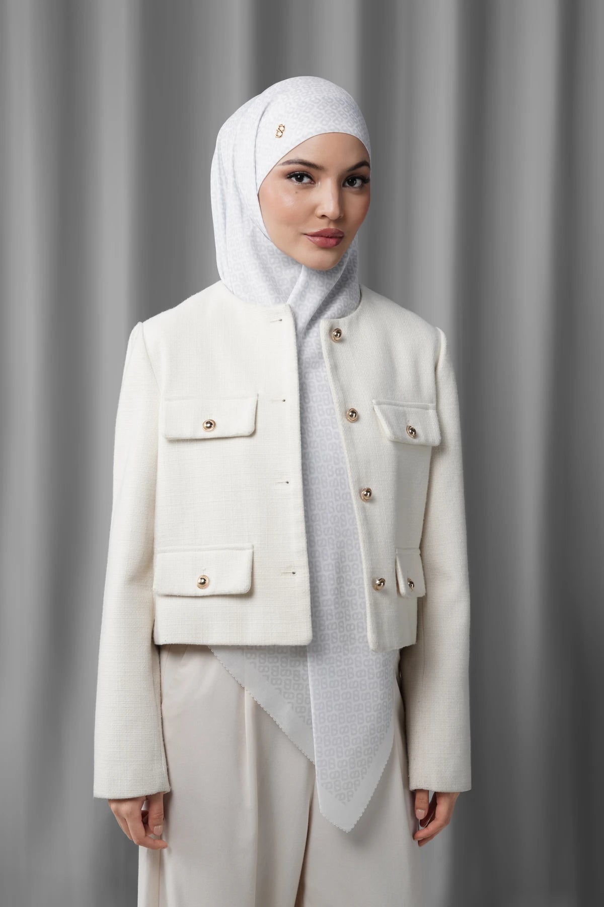 Tapis Tie Back Square - Bright White