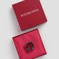 Twin Ring Brooch - Hematite